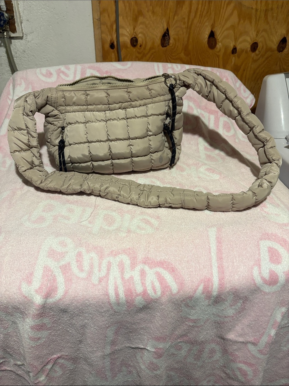 Like New Free People Small Quiled Bag